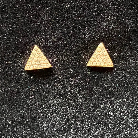 Anita Ko Triangle Diamond Pave Earrings - Picture 3 of 8